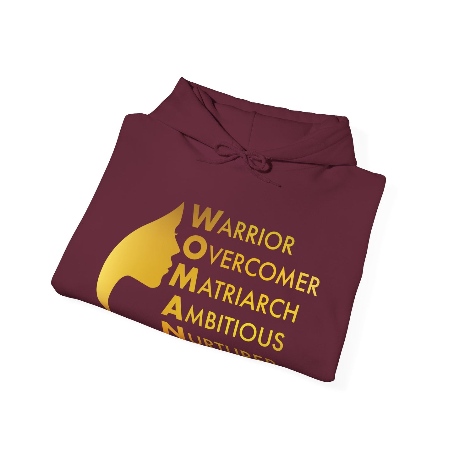 Radiance in Gold: Empower Her Hoodie