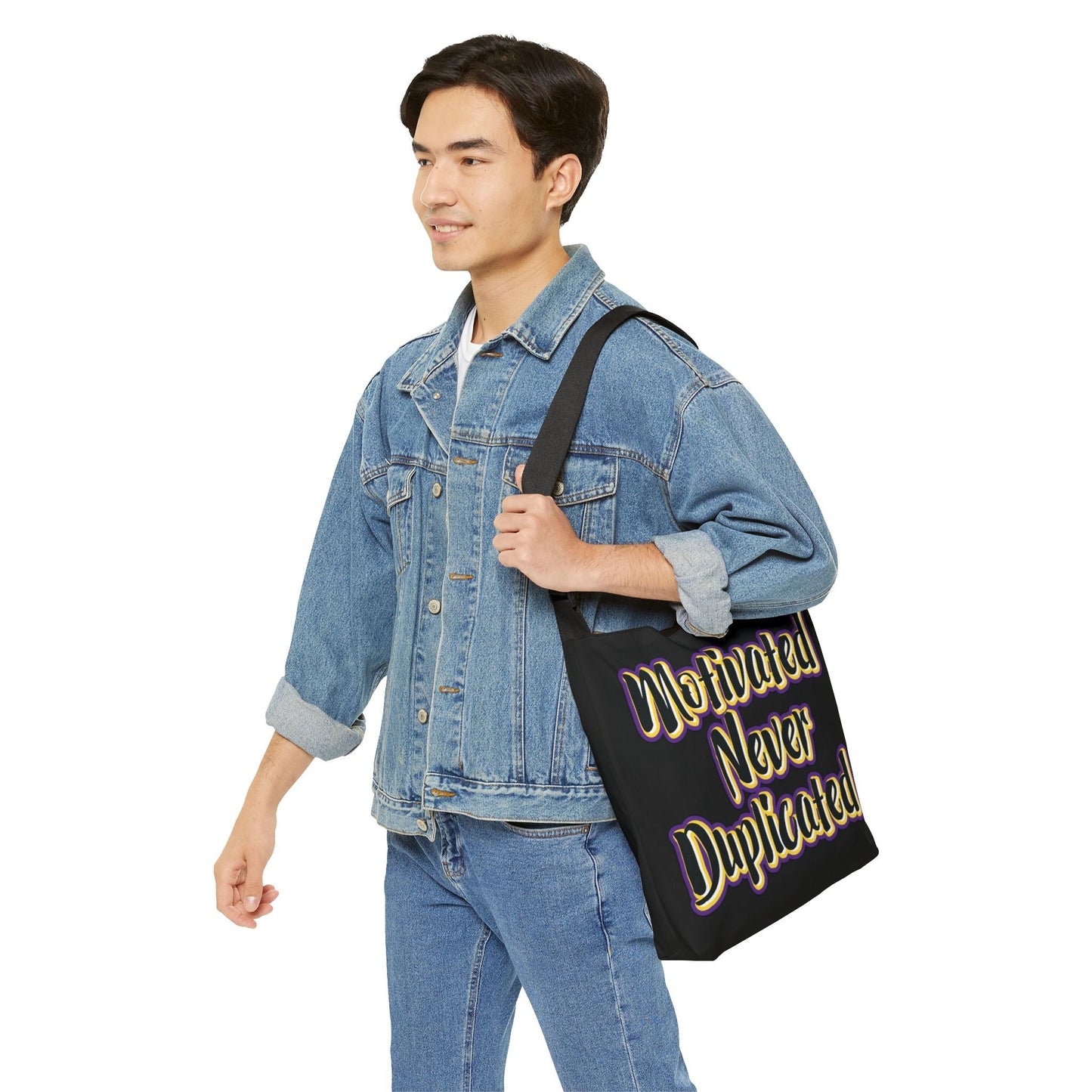 Motivated Never Duplicated Adjustable Tote Bag - jets - dreams