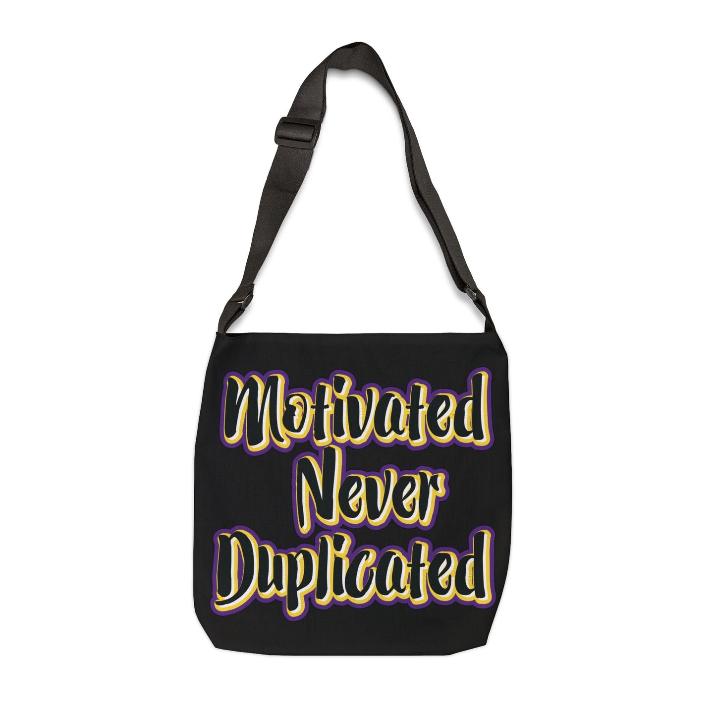 Motivated Never Duplicated Adjustable Tote Bag - jets - dreams