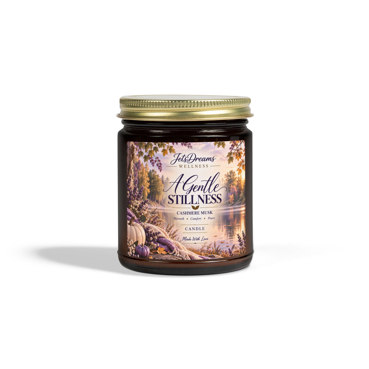 A Gentle Stillness Scented Candle — Coconut Apricot Wax (4oz & 9oz)