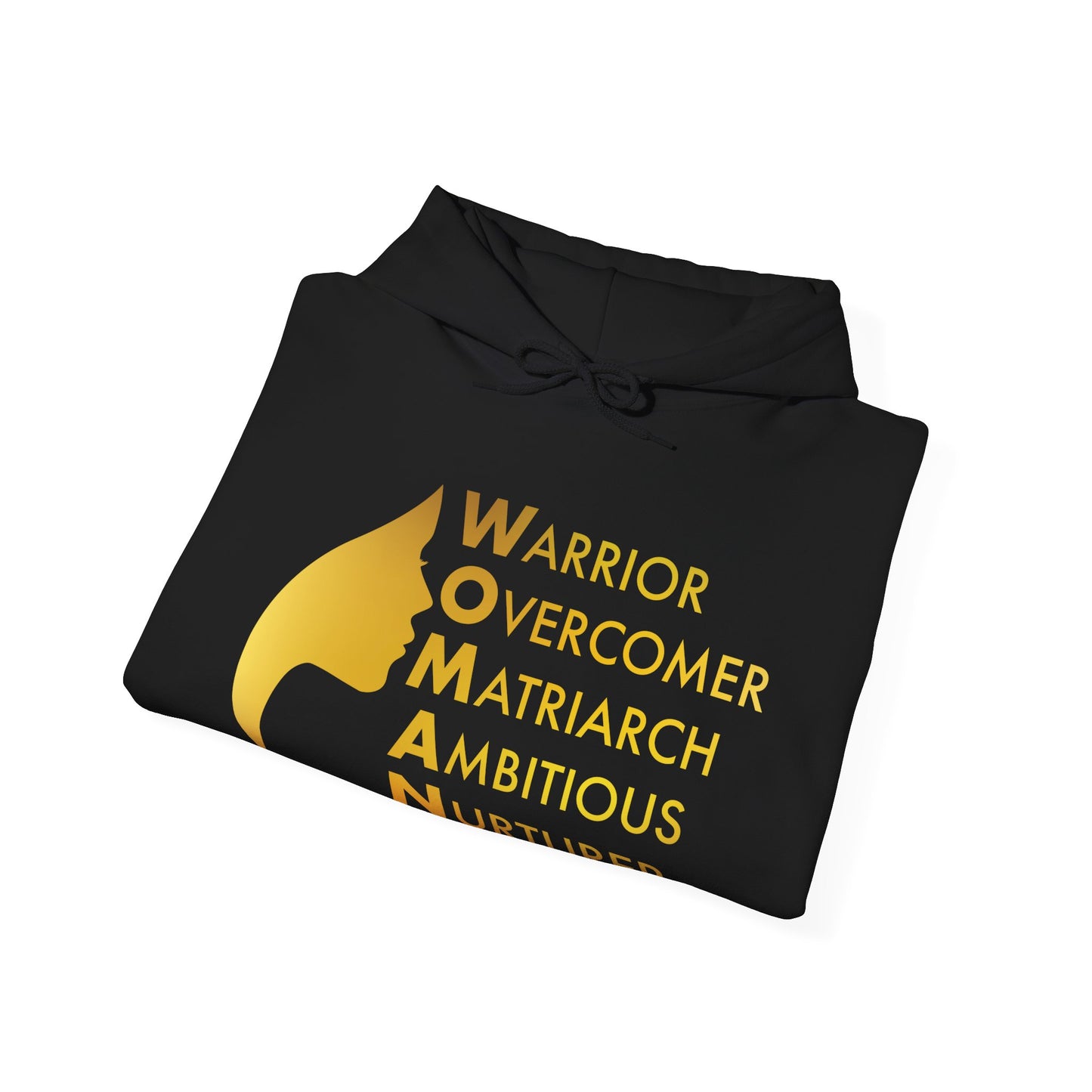 Radiance in Gold: Empower Her Hoodie