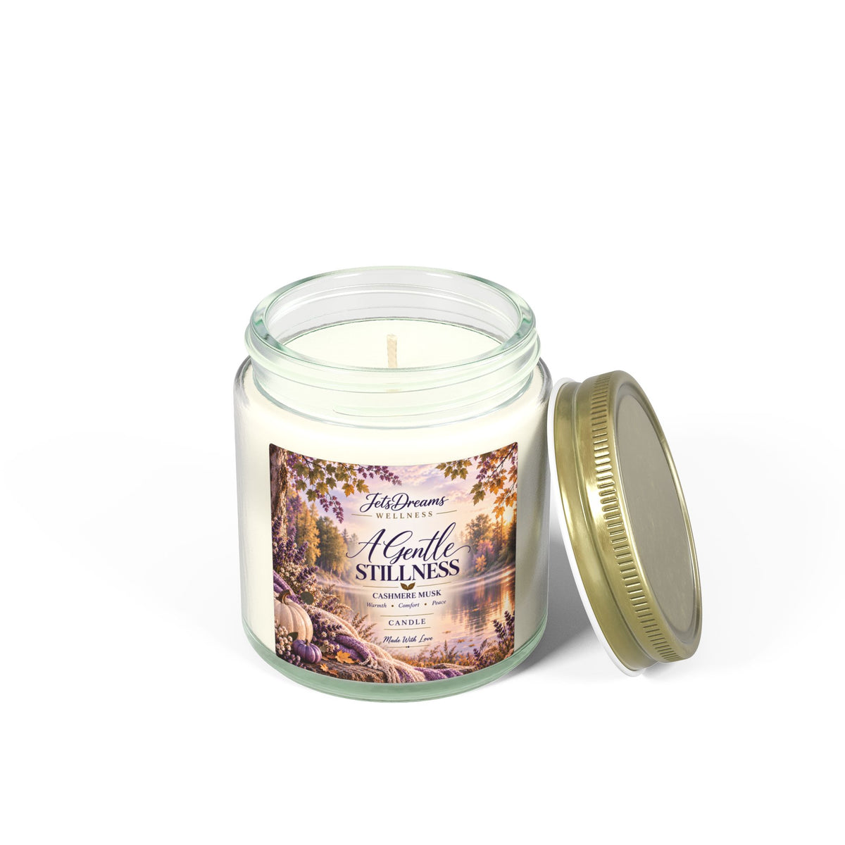 A Gentle Stillness Scented Candle — Coconut Apricot Wax (4oz & 9oz)