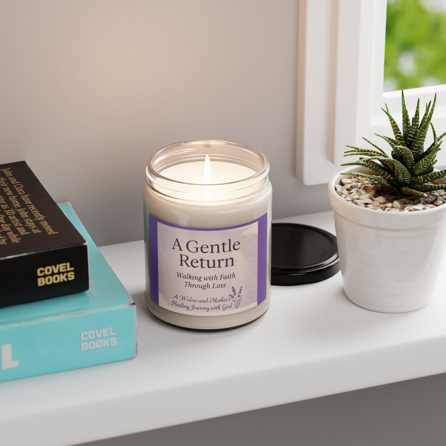 Healing Scented Soy Candle - A Gentle Return, Meditation Candle, Loss Support Gift, Faith-Based Aromatherapy, Grief Healing Candle