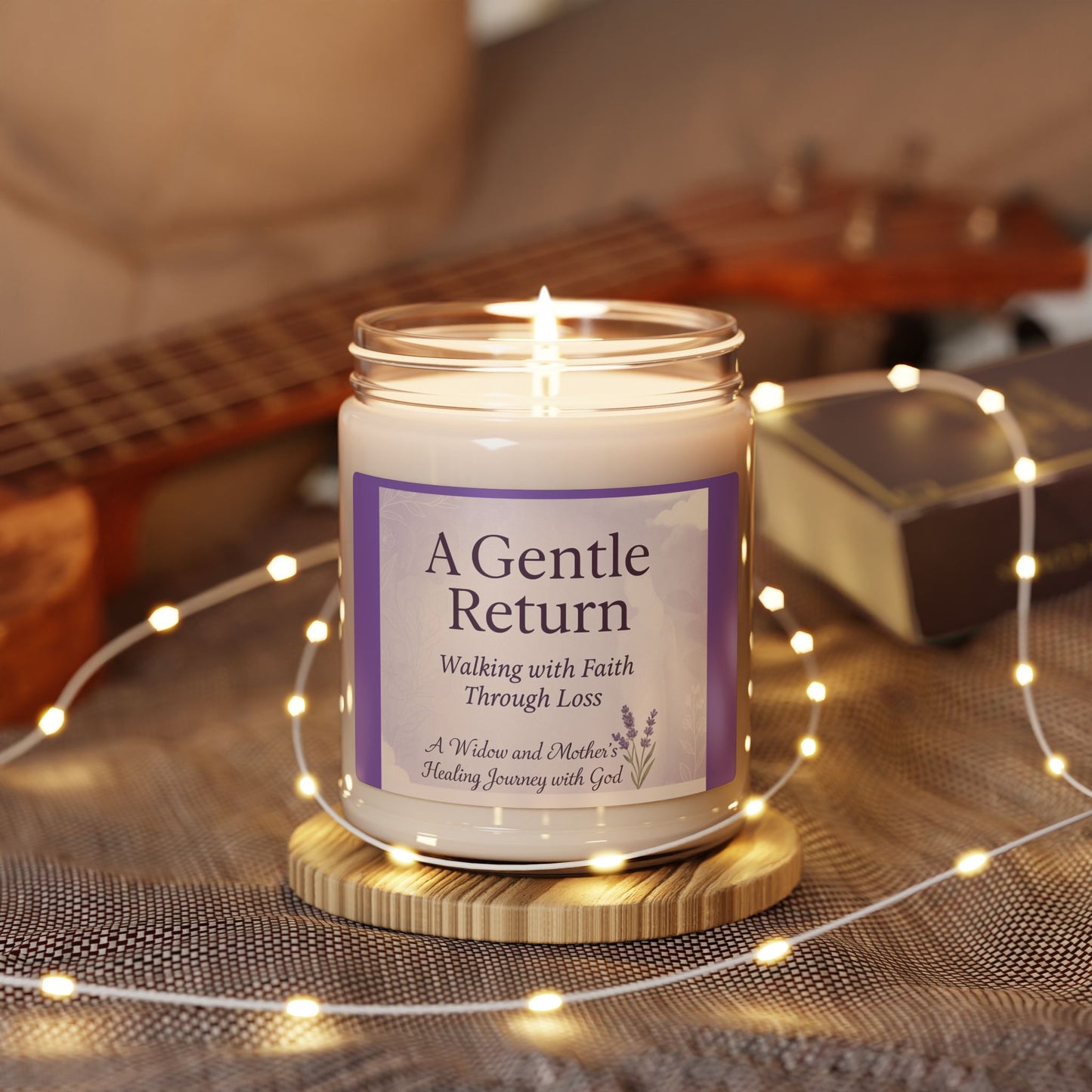 Healing Scented Soy Candle - A Gentle Return, Meditation Candle, Loss Support Gift, Faith-Based Aromatherapy, Grief Healing Candle