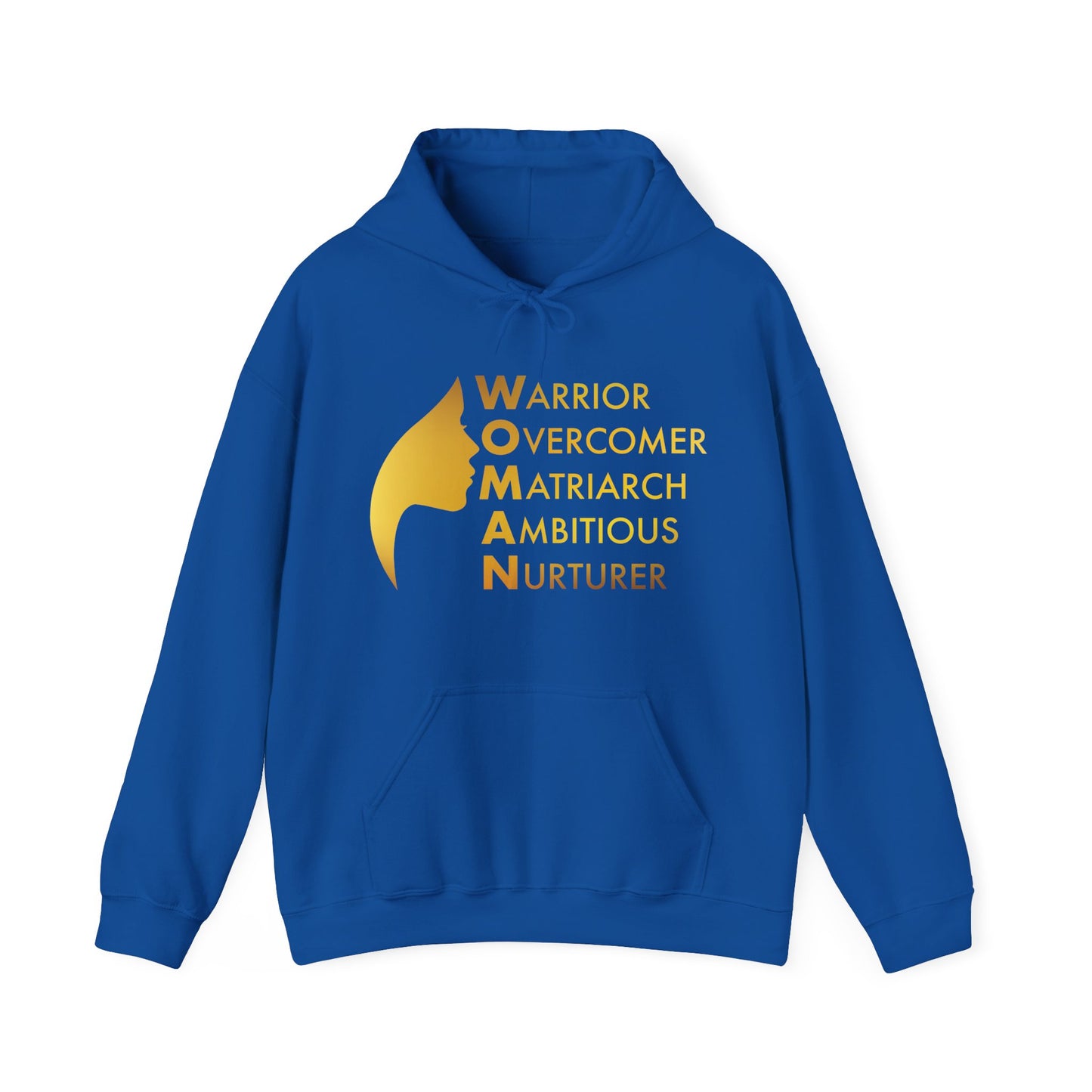 Radiance in Gold: Empower Her Hoodie
