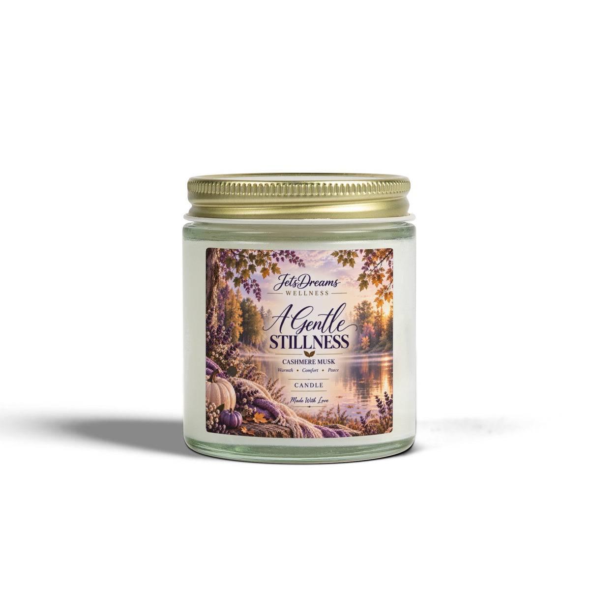 A Gentle Stillness Scented Candle — Coconut Apricot Wax (4oz & 9oz)