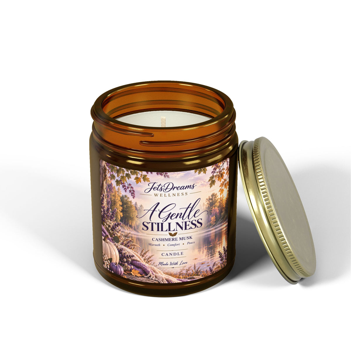 A Gentle Stillness Scented Candle — Coconut Apricot Wax (4oz & 9oz)