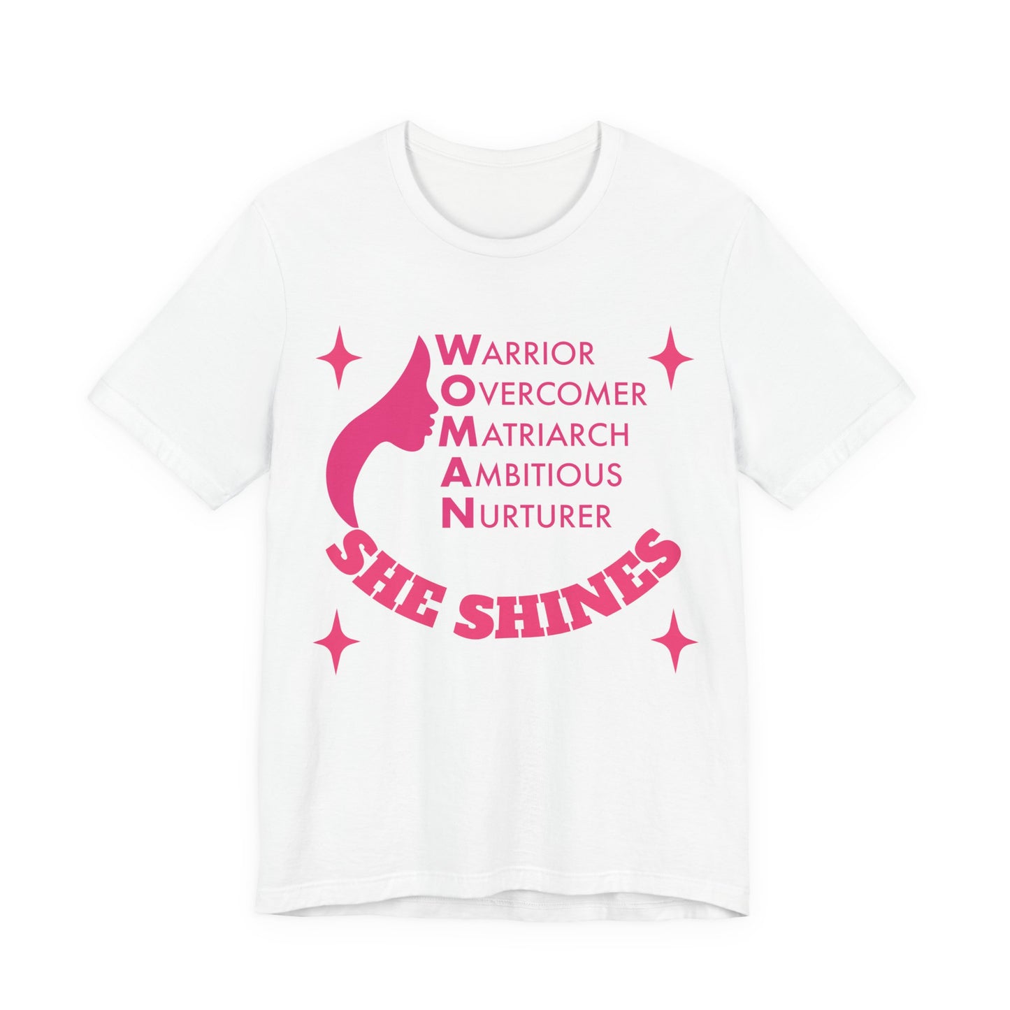 She Shines Tee — Pink Inspirational T‑Shirt