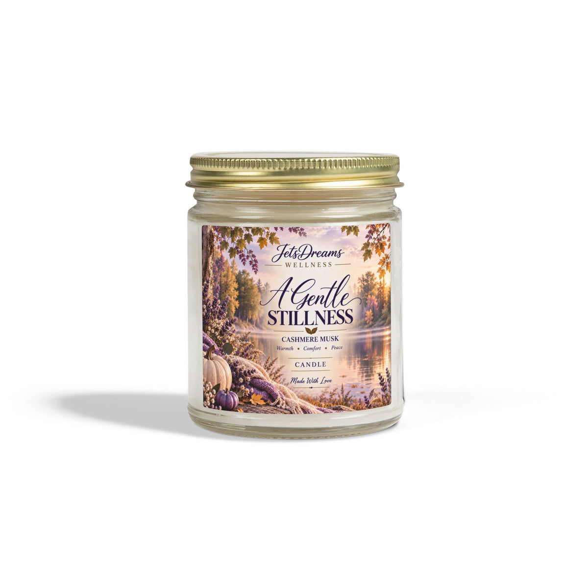 A Gentle Stillness Scented Candle — Coconut Apricot Wax (4oz & 9oz)
