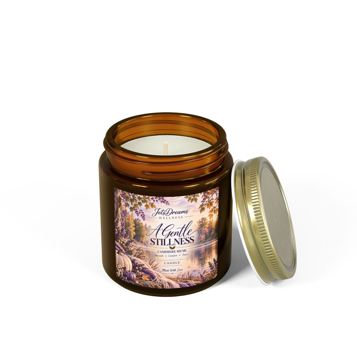 A Gentle Stillness Scented Candle — Coconut Apricot Wax (4oz & 9oz)