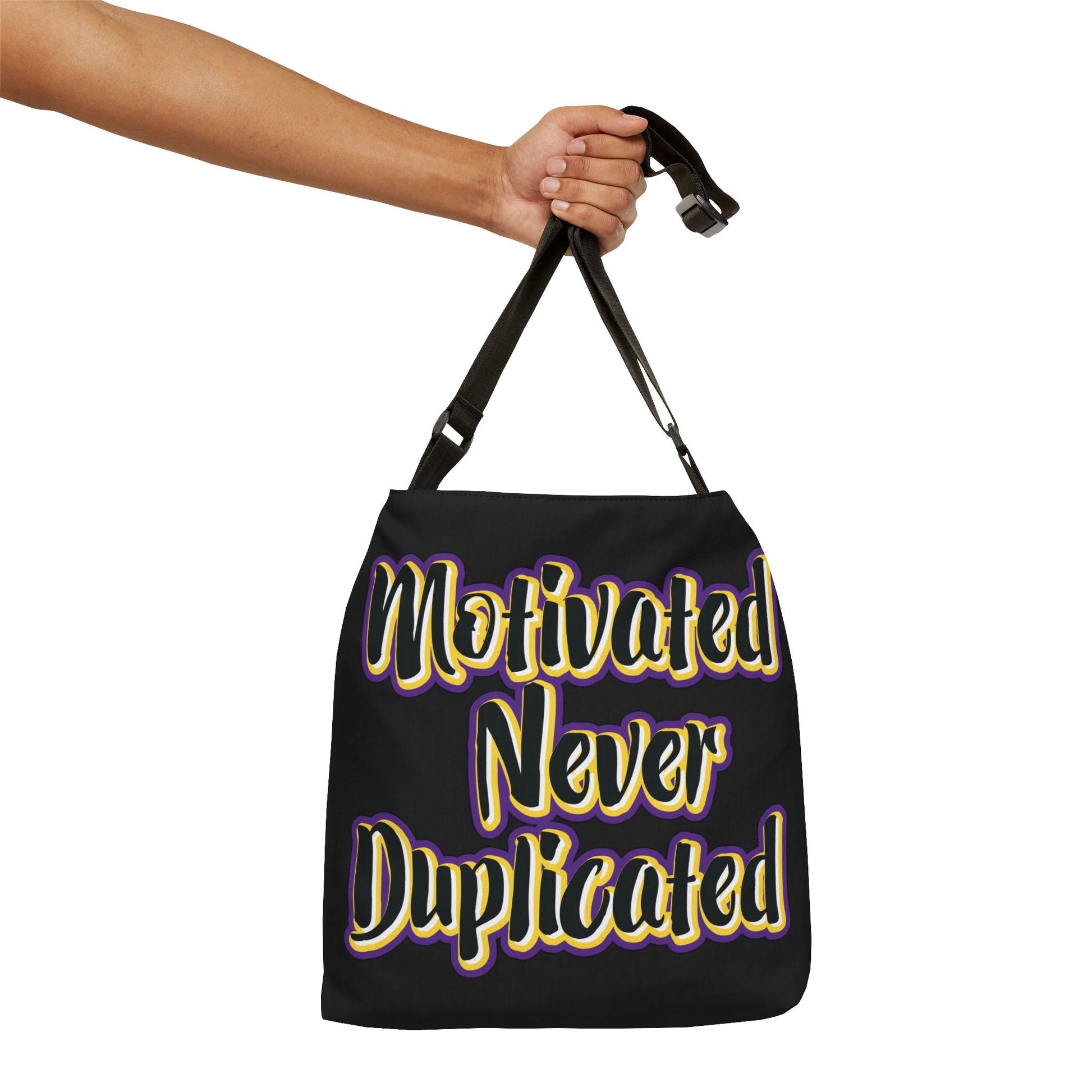 Motivated Never Duplicated Adjustable Tote Bag - jets - dreams