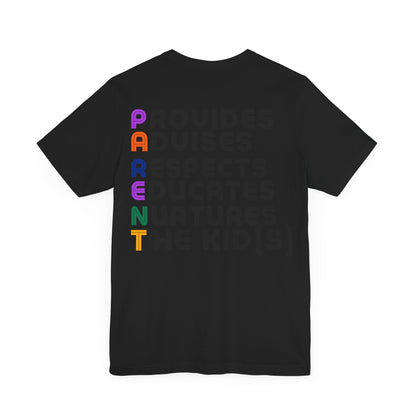 Parent Unisex Tee with Front and Back Design - jets - dreams