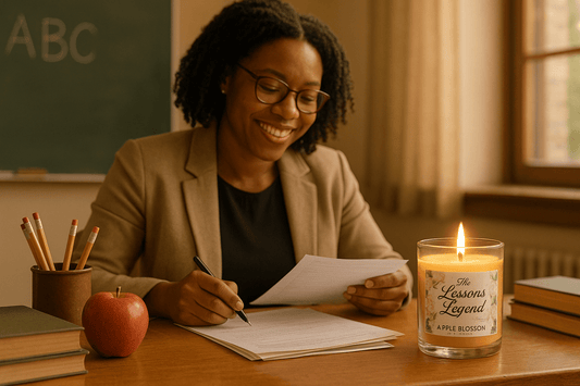 The Lessons Legend Apple Blossom Candle - jets - dreams